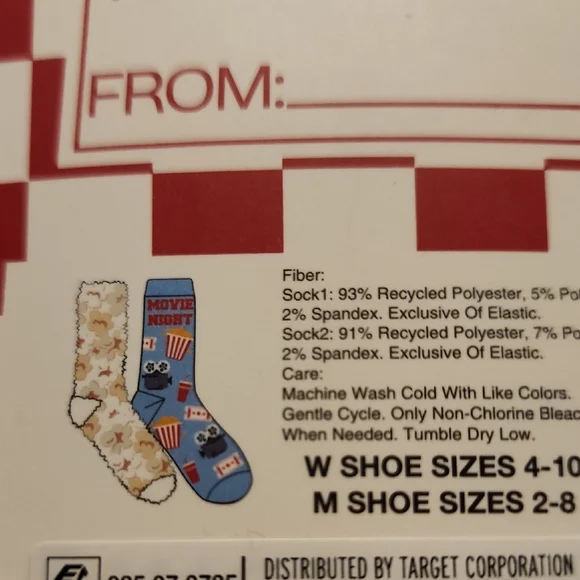 Sockingly Sweet Popcorn Socks And Movie Night Socks - Picture 4 of 7